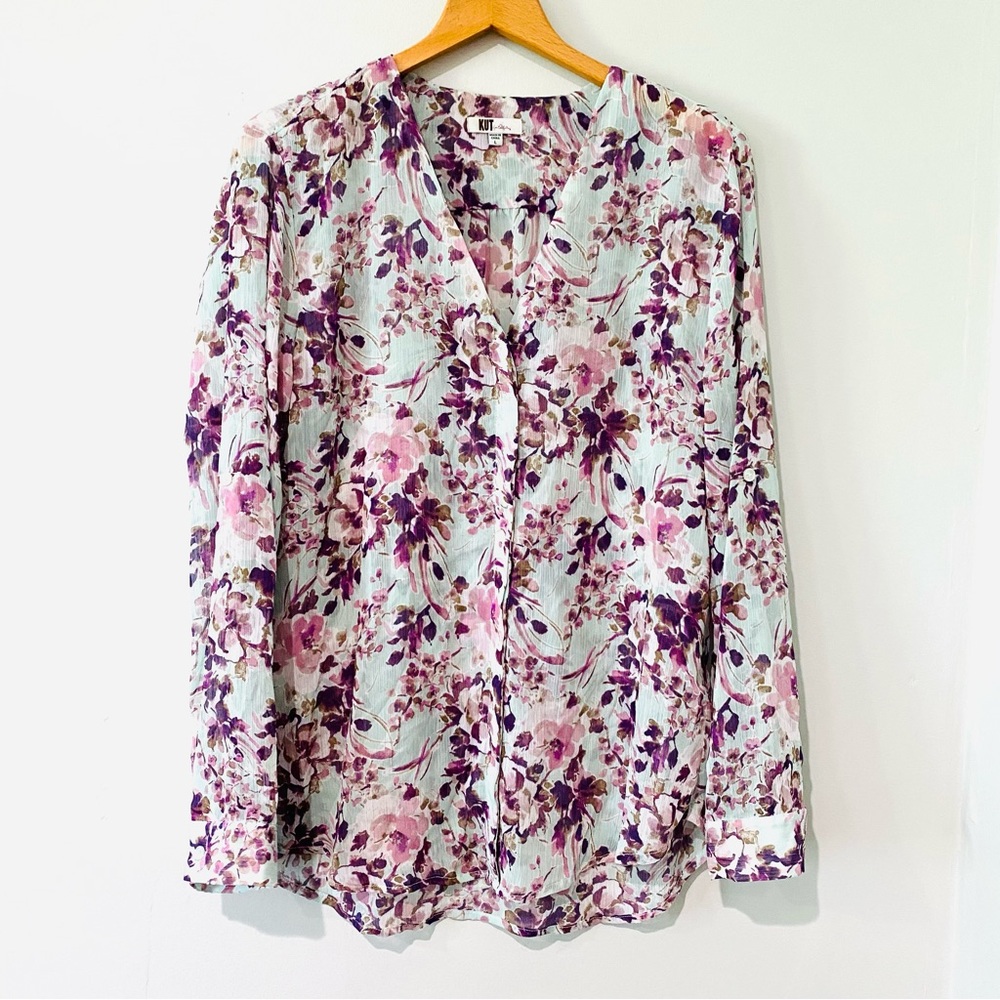 Kut Button Down Blouse Large